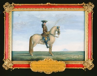 No. 9 Un caballo gris de la Escuela Española de Equitación, del haras del conde de Kaunitz en Bohemia de Baron Reis Eisenberg