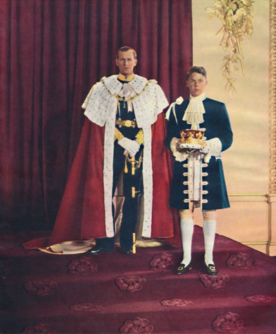 El duque de Edimburgo y su paje, 1953 de Baron Sterling Henry Nahum