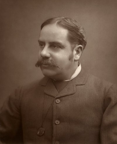 Alfred E Watson, crítico de teatro británico, 1886 de Barraud
