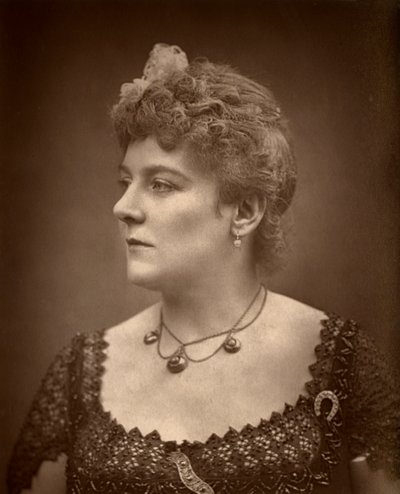 Actriz británica Henrietta Lindley en Jim el falsificador, 1886 de Barraud