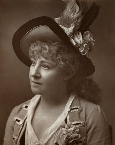 Lydia Thompson, bailarina, actriz y productora teatral británica, 1886 de Barraud