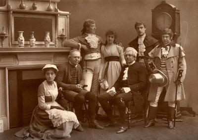 La compañía de vodevil en El camino a la ruina, en el Teatro Vaudeville, Londres, 1886 de Barraud