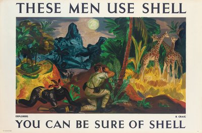 Cartel publicitario para Shell de Barry Craig