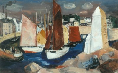Puerto de Concarneau (óleo sobre lienzo) de Barry Craig