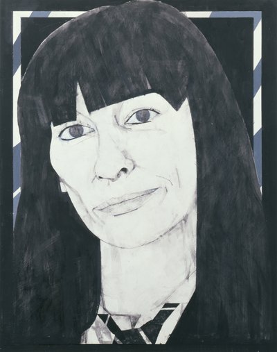 Retrato de Beryl Bainbridge, ilustración para Cosmopolitan, años 1970 de Barry Fantoni