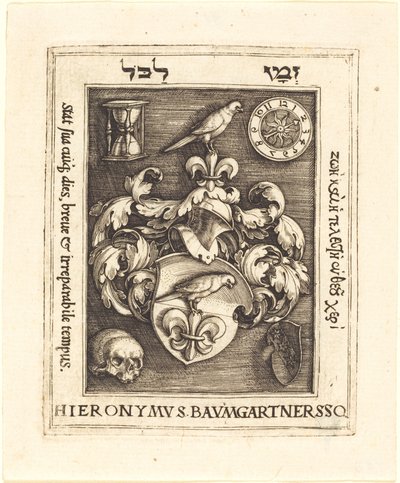 Ex libris de Hieronymus Baumgartner de Barthel Beham