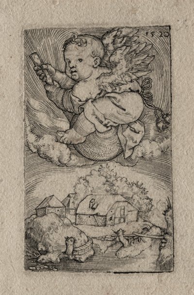 Genio montado en una bola de Barthel Beham