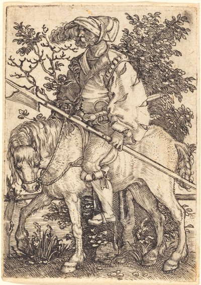 Alabardero a caballo de Barthel Beham