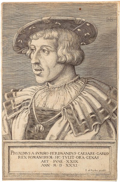 Retrato del Emperador Fernando I 1503-1564, 1531 de Barthel Beham