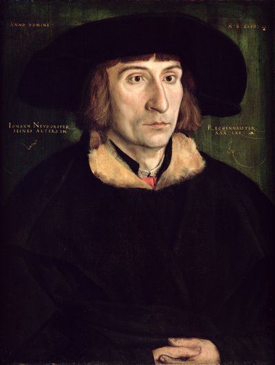 Retrato de Johann Neudorffer (1497-1563) de Barthel Beham