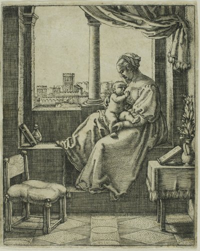 Virgen con el Niño junto a la ventana de Barthel Beham