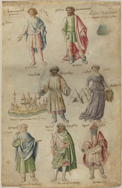 Siete figuras famosas de la historia antigua de Barthélemy van Eyck