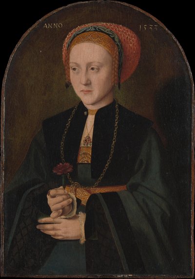 Retrato de una Mujer, 1533 de Bartholomaeus Bruyn the Elder