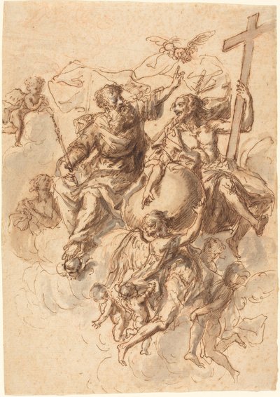 La Trinidad Rodeada de Ángeles de Bartholomäus Ignaz Weiss