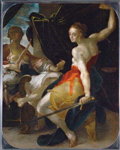 Alegoría de la Justicia ... de Bartholomaeus Spranger