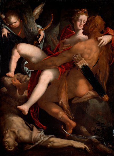 Hércules, Deyanira y el centauro Neso de Bartholomaeus Spranger