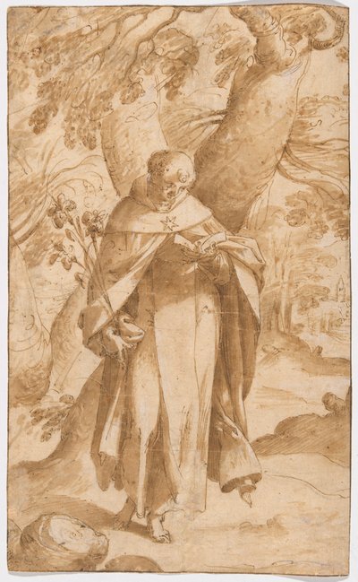 San Domingo leyendo de Bartholomaeus Spranger