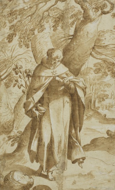 San Domingo Leyendo, c.1573 de Bartholomaeus Spranger
