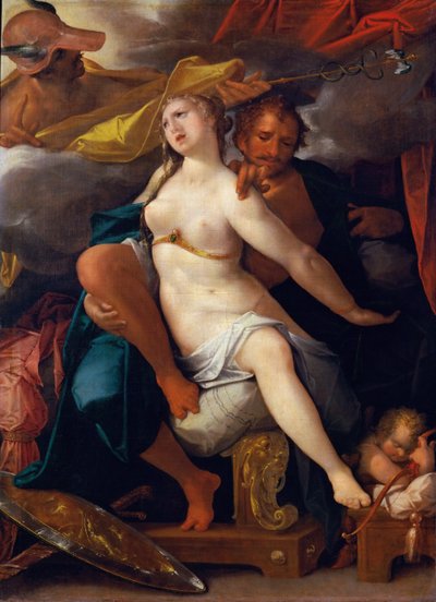 Venus y Marte advertidos por Mercurio, ca 1586 de Bartholomaeus Spranger