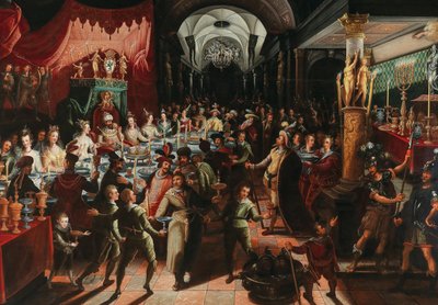 La fiesta de Belsasar de Bartholomäus Strobel the Younger
