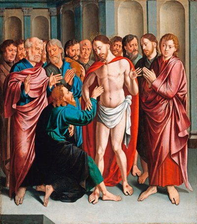 La incredulidad de Santo Tomás de Bartholomaeus the Elder Bruyn