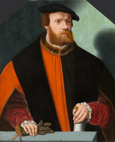 Retrato de Heinrich Crüdener, circa 1580-1590 de Bartholomaus the Younger Bruyn