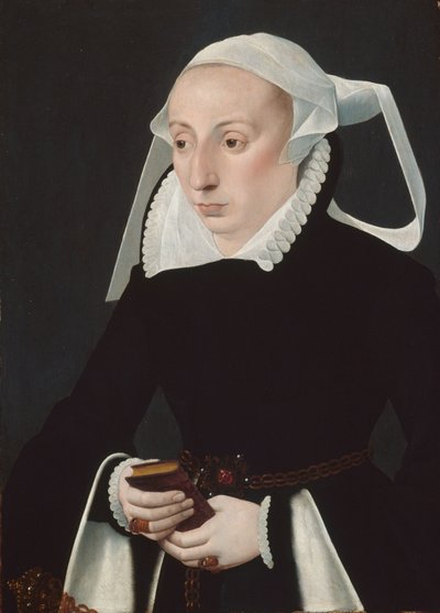 Retrato de una mujer con un libro de oraciones de Bartholomaus the Younger Bruyn