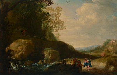 Paisaje con Mercurio, Argos e Io de Bartholomeus Breenbergh