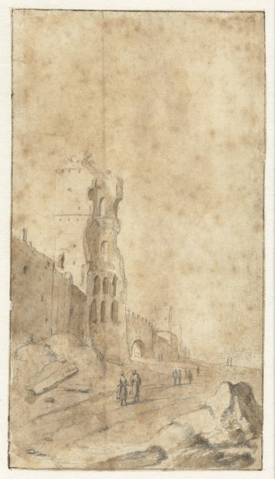 Porta San Paolo te Roma de Bartholomeus Breenbergh