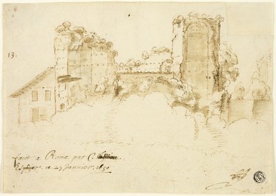 Paisaje romano de Bartholomeus Breenbergh