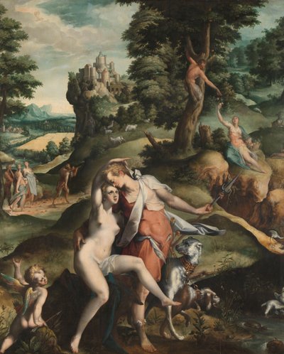 Venus y Adonis de Bartholomeus Spranger