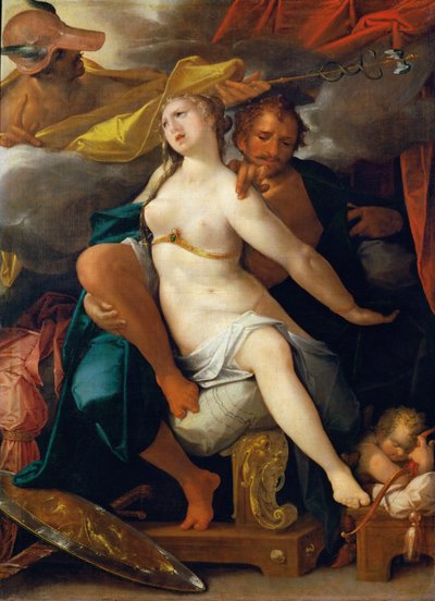 Venus y Marte advertidos por Mercurio de Bartholomeus Spranger
