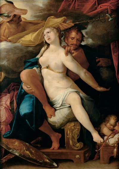Venus y Marte advertidos por Mercurio de Bartholomaeus Spranger