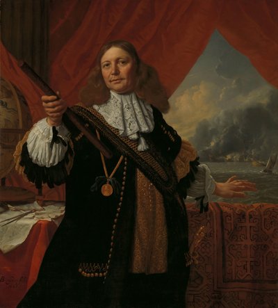 Johan de Liefde (c. 1619-73), vicealmirante de Bartholomeus van der Helst
