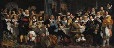 La celebración de la paz de Münster, 18 de junio de 1648, en la sede de los ballesteros civiles de Bartholomeus van der Helst