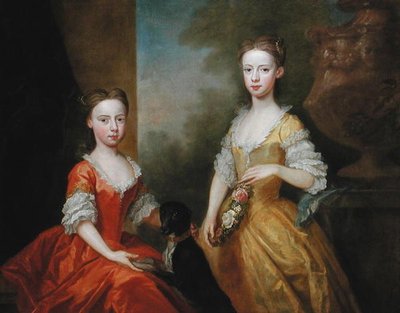 Las hijas de Scrope Egerton, 5º Conde y 1º Duque de Bridgewater, c.1734 de Bartholomew Dandridge
