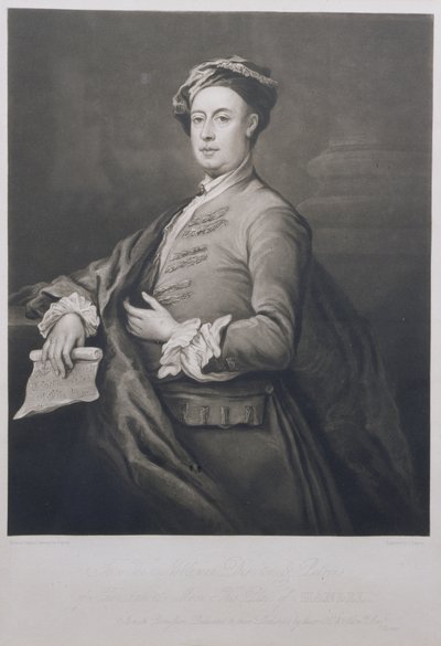 Retrato de George Frederick Handel (1685-1759) grabado por Charles Turner (1773-1857) 1821 de Bartholomew Dandrige