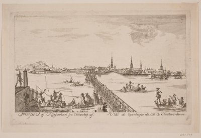 Vista de Copenhague desde Christianshavn de Bartholomæus Roque