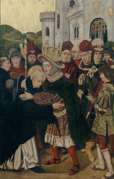 El Rey Fernando I de Castilla recibe a Santo Domingo de Silos de Bartolomé Bermejo