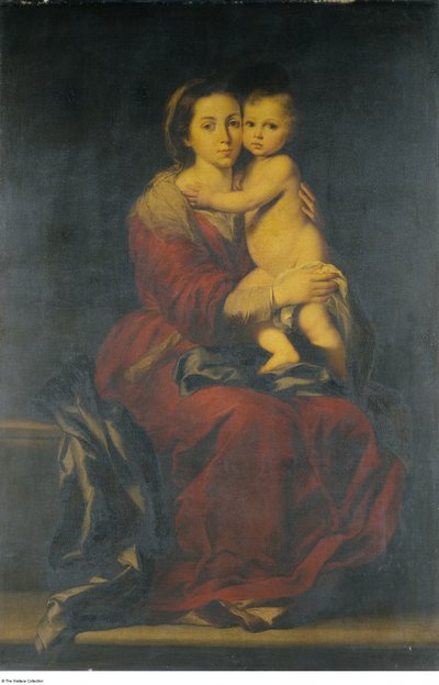 Según Bartolomé-Esteban Murillo - La Virgen con el Niño, c.1660 - c.1699 de Bartolomé Esteban Murillo