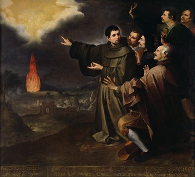 Visión de Fray Julián de Alcalá de la ascensión del alma del Rey Felipe II de España, 1645-46 de Bartolomé Esteban Murillo