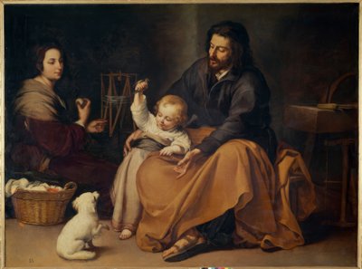 Sagrada Familia con el pajarito de Bartolomé Esteban Murillo