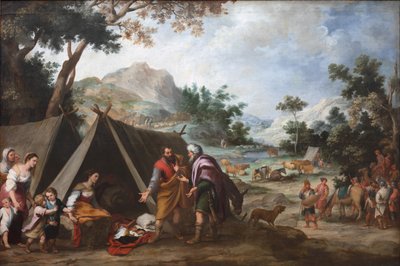 Labán buscando sus dioses domésticos robados, c. 1665-1670 de Bartolomé Esteban Murillo