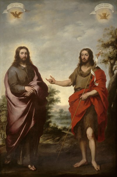 San Juan Bautista señalando a Cristo, c.1655 de Bartolomé Esteban Murillo