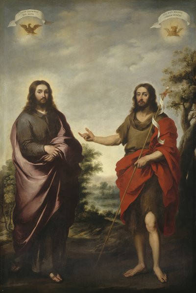 San Juan Bautista señalando a Cristo, c. 1655 de Bartolomé Esteban Murillo