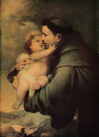 San Antonio de Padua con el Niño Jesús, mediados-finales del siglo XVII, 1914 de Bartolomé Esteban Murillo