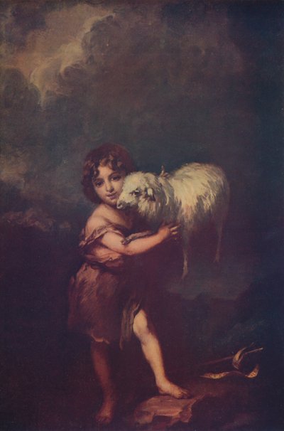 San Juan y el Cordero, 1660-5, c. 1900 de Bartolomé Esteban Murillo
