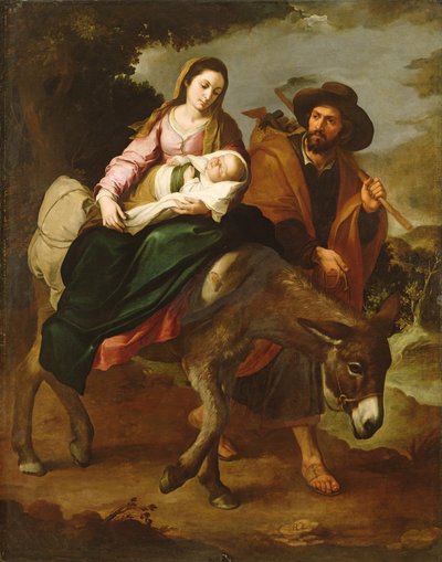 La Huida a Egipto, c.1647-50 de Bartolomé Esteban Murillo