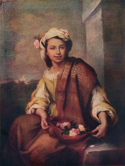 La florista, 1665-70 de Bartolomé Esteban Murillo