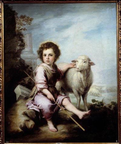 El Buen Pastor. Pintura de Bartolomé Murillo (1618-1682) de Bartolomé Esteban Murillo